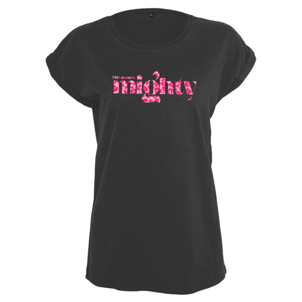 Pink Leopard Print Mighty Extended Shoulder T-Shirt  Thumbnail