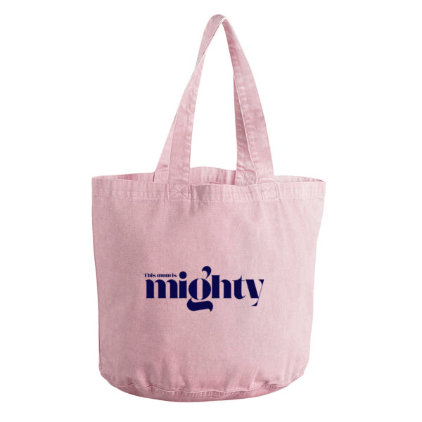 This mum is Mighty tote bag in pink Thumbnail